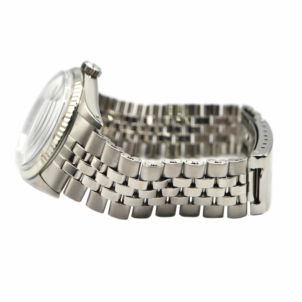 ROLEX DATEJUST SILVER WATCH - 4