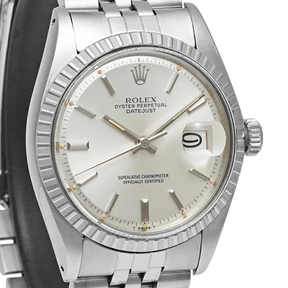 ROLEX DATEJUST SILVER WATCH - 4