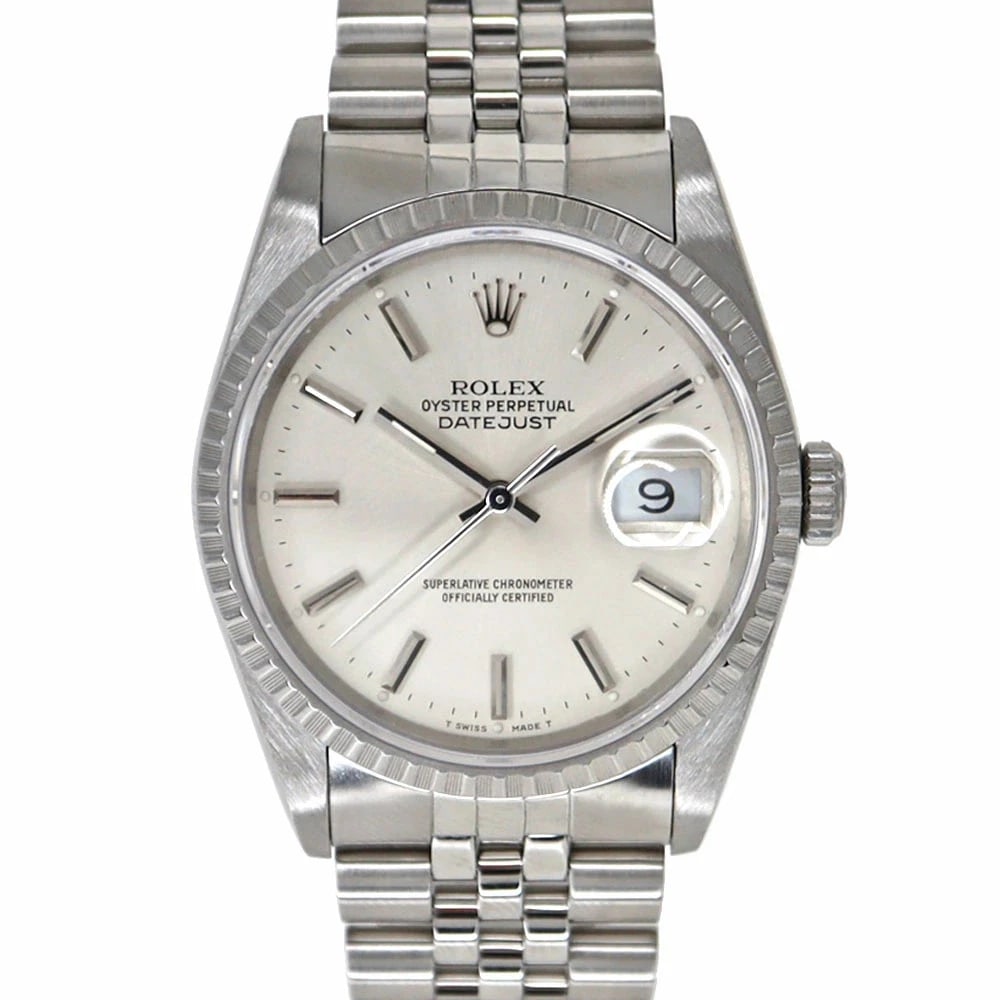 ROLEX DATEJUST SILVER WATCH (1 of 7)