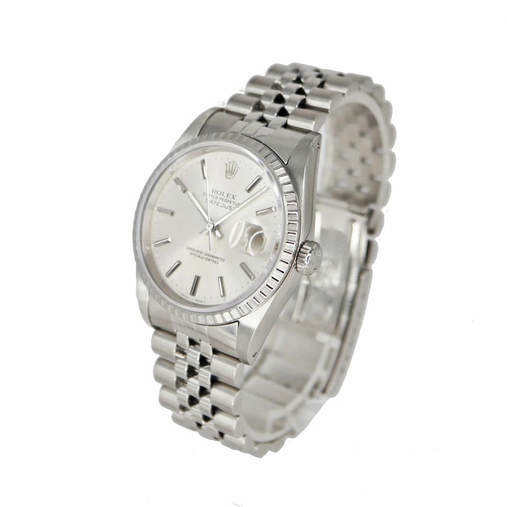 ROLEX DATEJUST SILVER WATCH - 2
