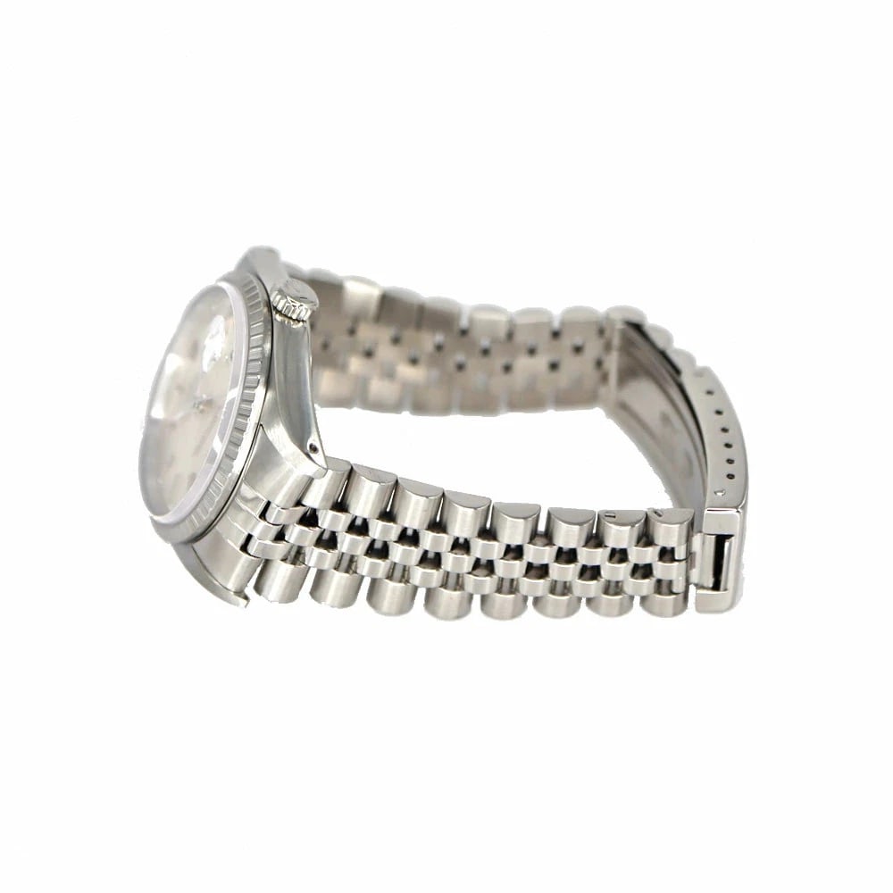 ROLEX DATEJUST SILVER WATCH - 4