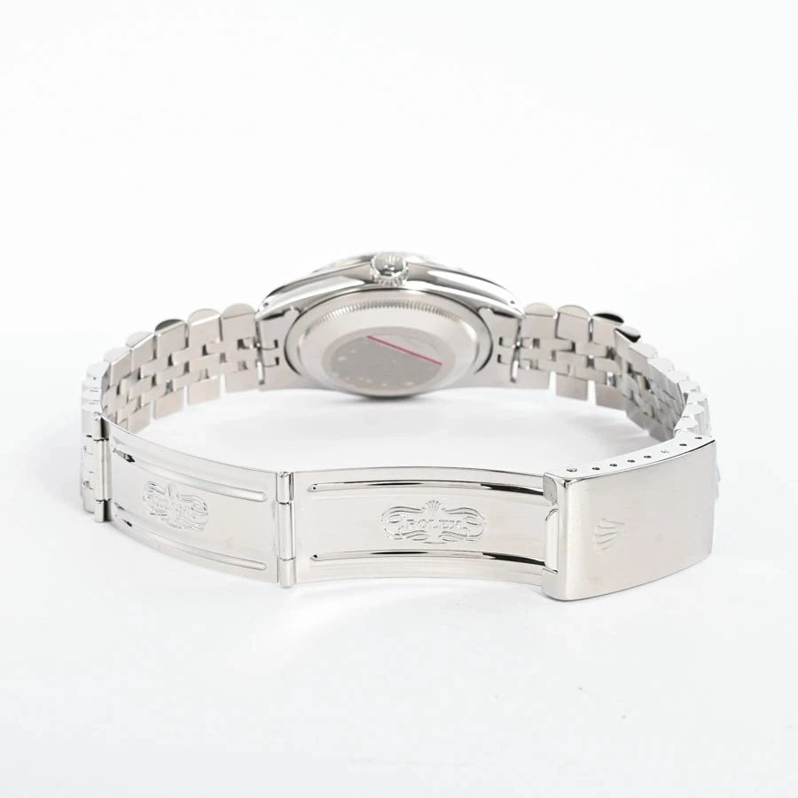 ROLEX DATEJUST SILVER WATCH - 4