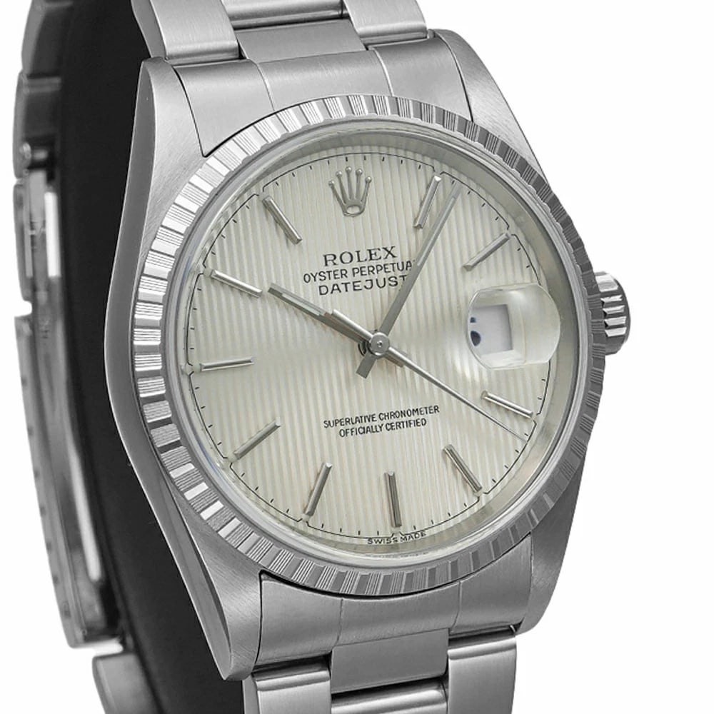 ROLEX DATEJUST SILVER WATCH - 2