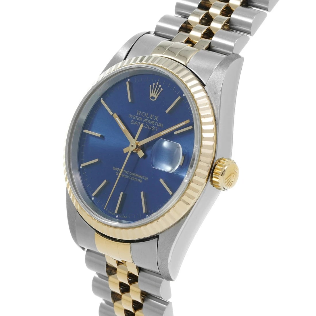 ROLEX DATEJUST BLUE WATCH - 2