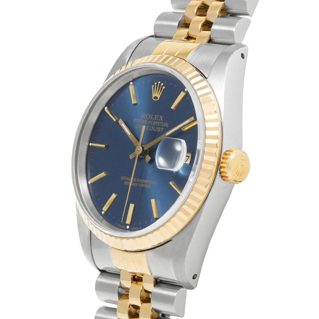 ROLEX DATEJUST BLUE WATCH - 2