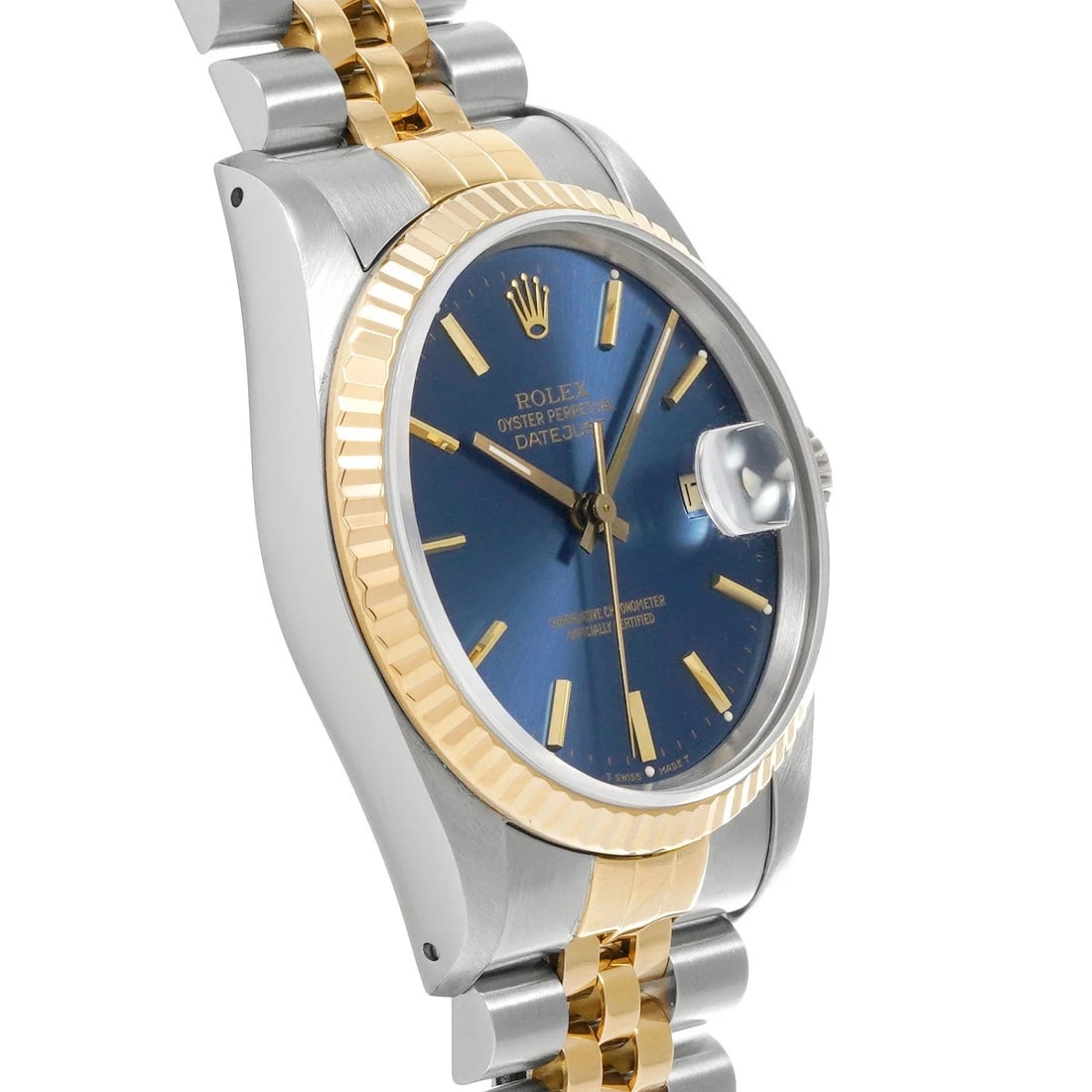 ROLEX DATEJUST BLUE WATCH - 3