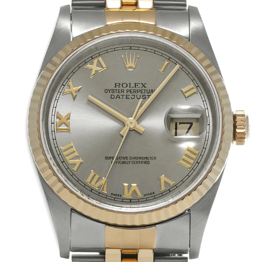 ROLEX DATEJUST GRAY WATCH - 4