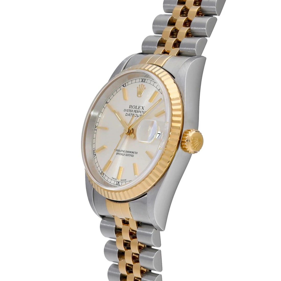 ROLEX DATEJUST SILVER WATCH - 2