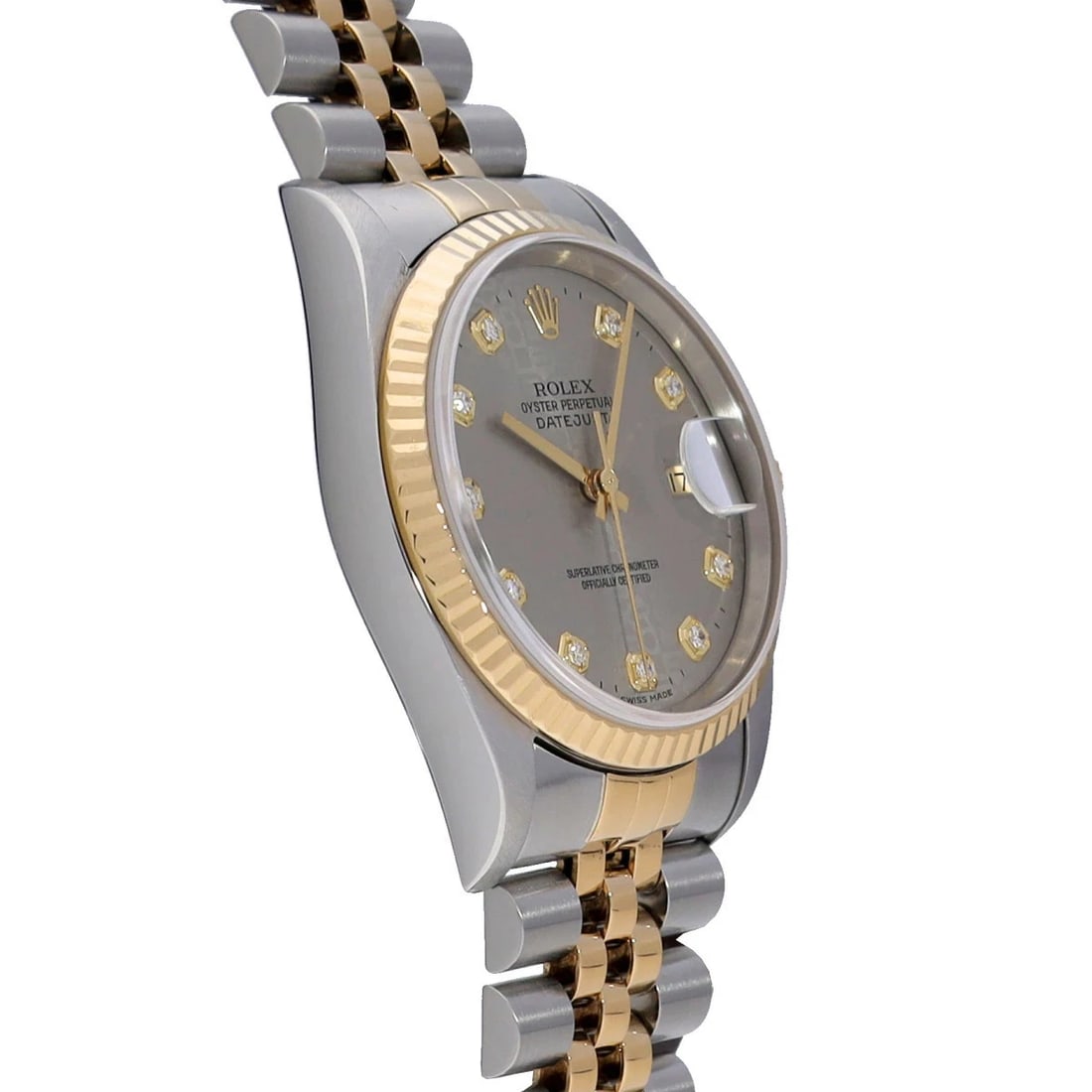 ROLEX DATEJUST GRAY WATCH - 3