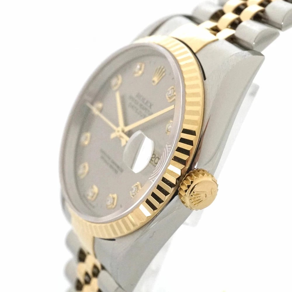 ROLEX DATEJUST SILVER WATCH - 2