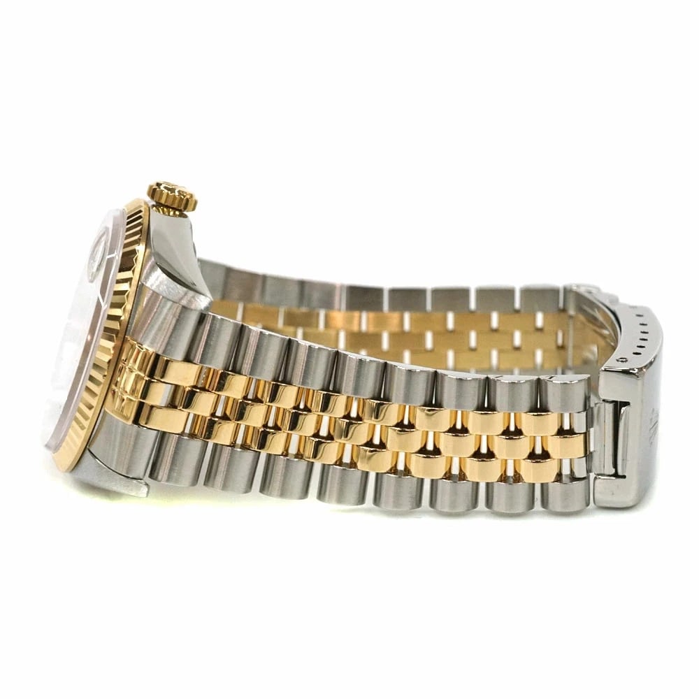 ROLEX DATEJUST SILVER WATCH - 4