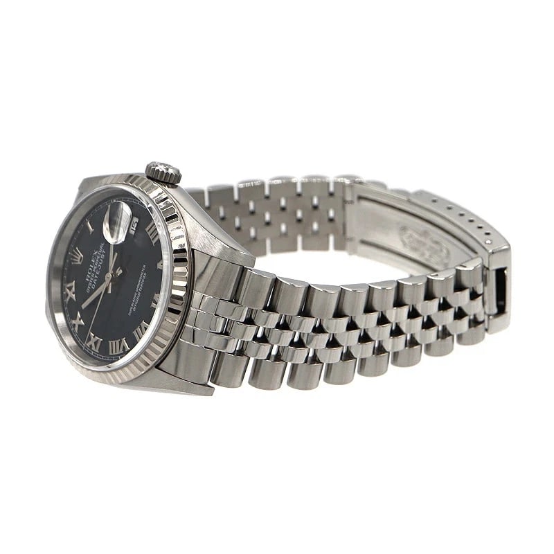 ROLEX DATEJUST BLUE WATCH - 4