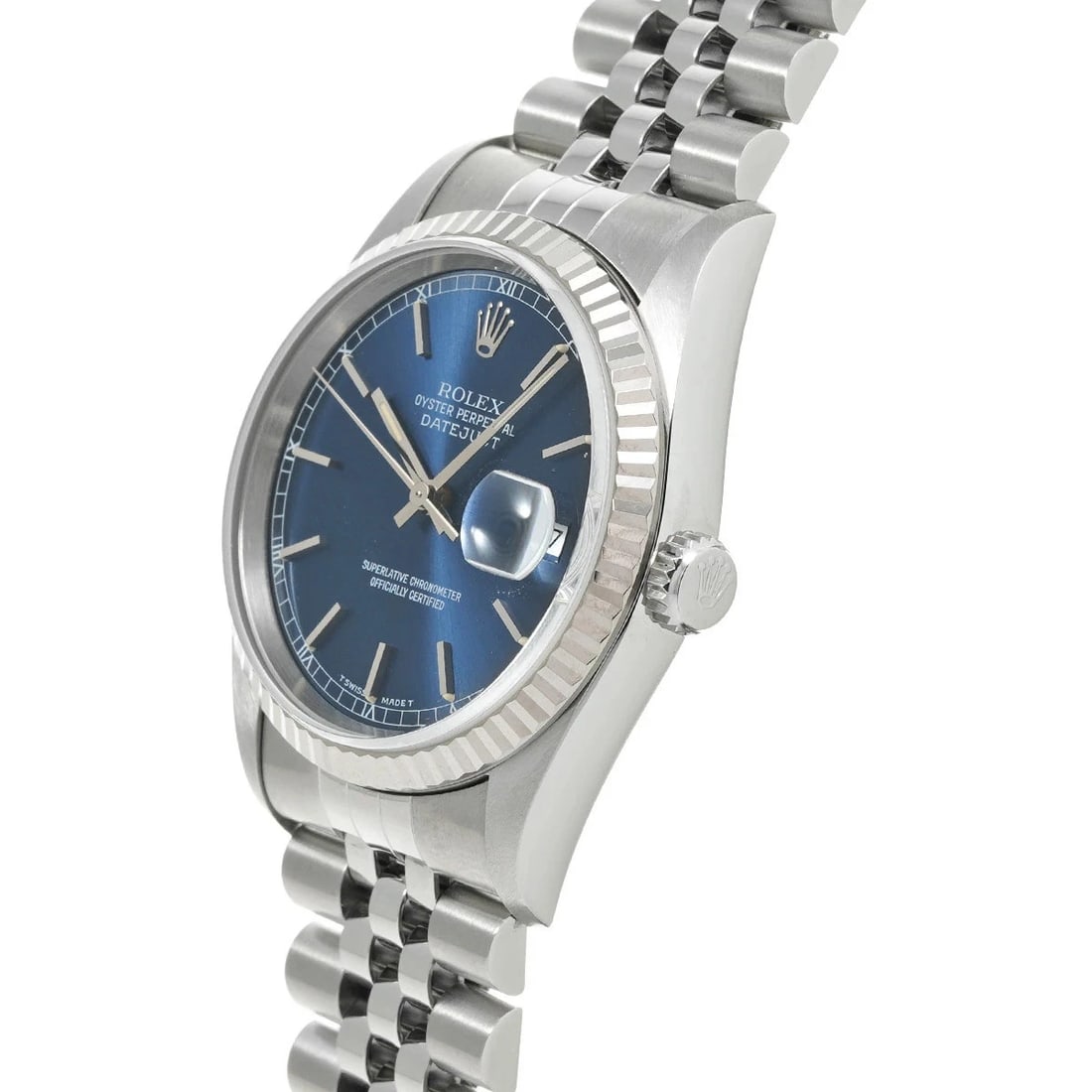 ROLEX DATEJUST BLUE WATCH - 2