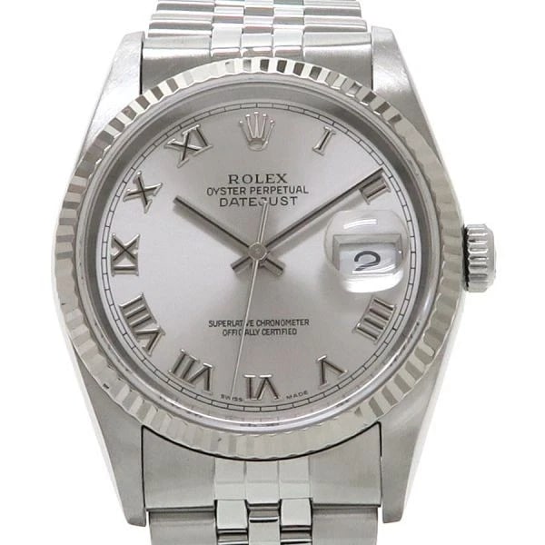 ROLEX DATEJUST WATCH: ROLEX Datejust Watch Brand: ROLEX Type: N/A Material: Band Material Ss Stainless Steel / Wg White Gold, Case Material N/A Color: Band Color N/A Size: Band Size none, Case Size 36mm Accessories: N