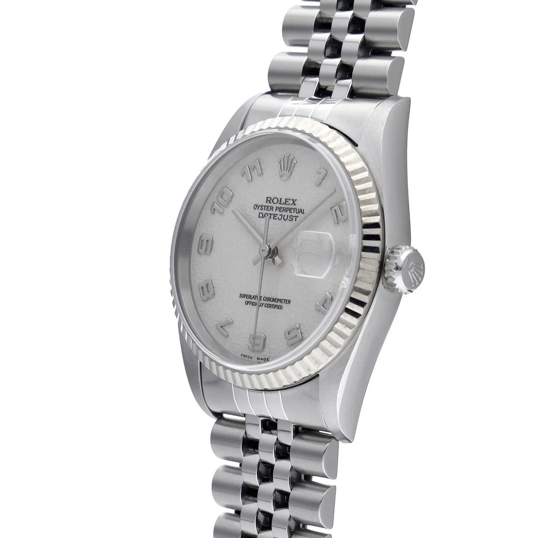 ROLEX DATEJUST IVORY WATCH - 2