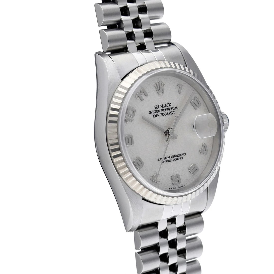 ROLEX DATEJUST IVORY WATCH - 3