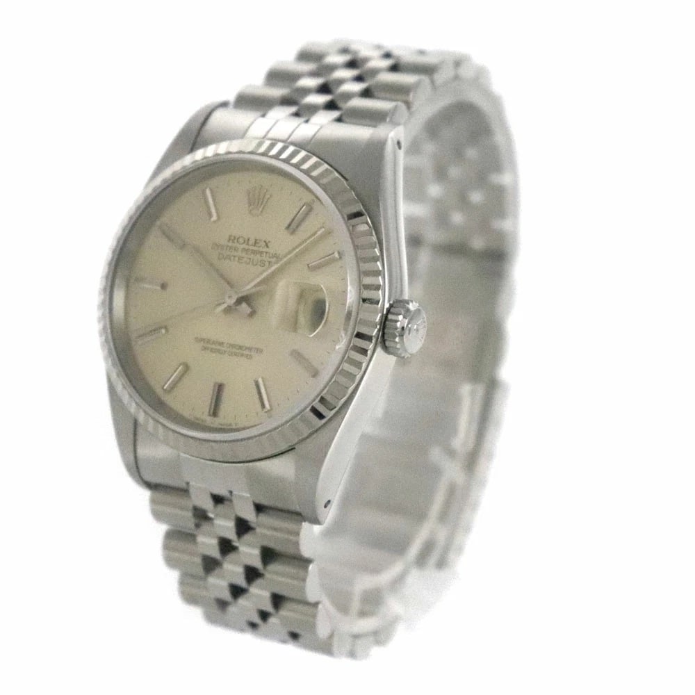 ROLEX DATEJUST SILVER WATCH - 2