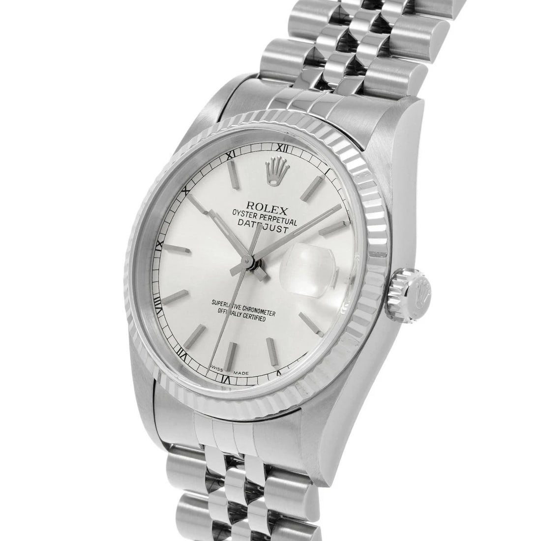 ROLEX DATEJUST SILVER WATCH - 2