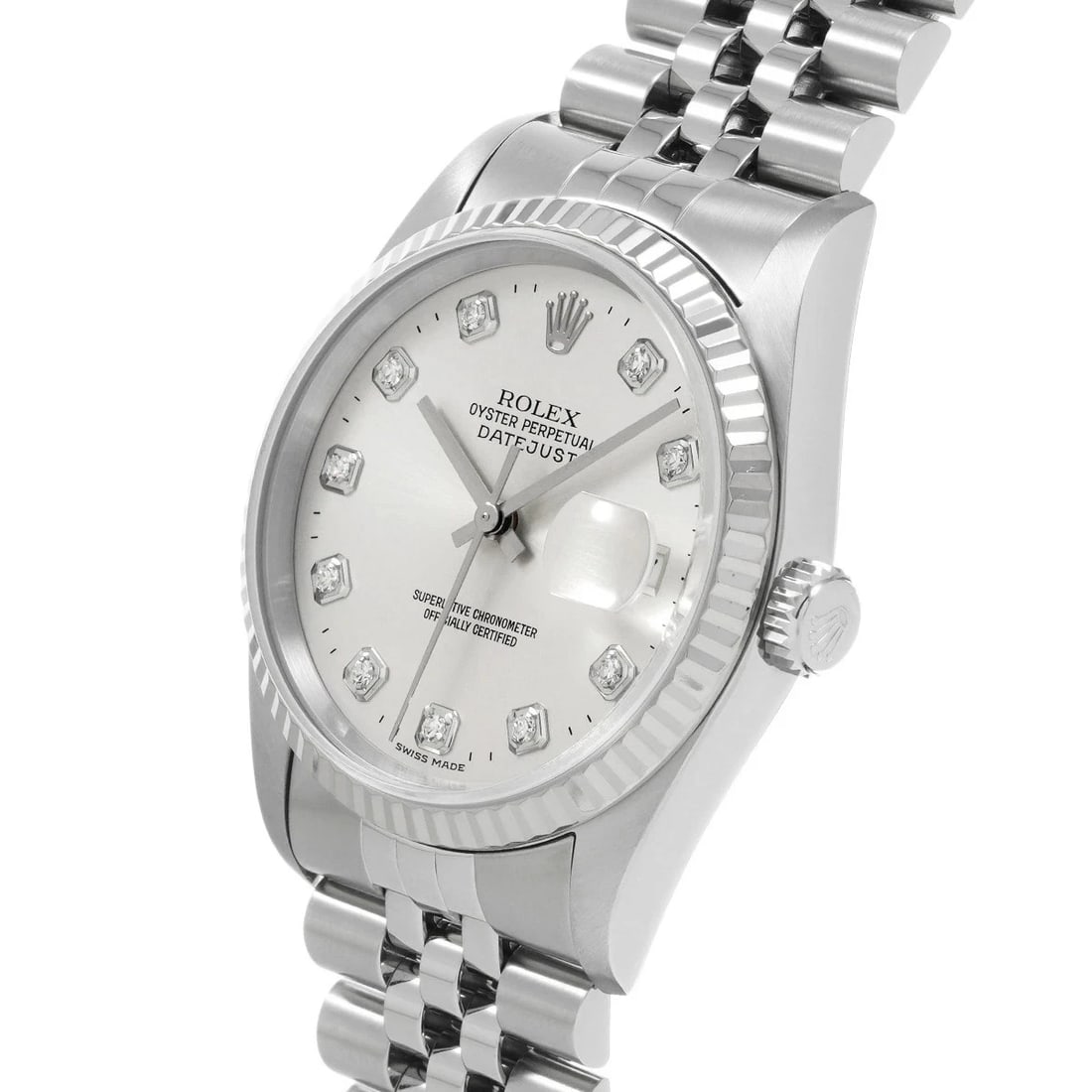 ROLEX DATEJUST SILVER WATCH - 2