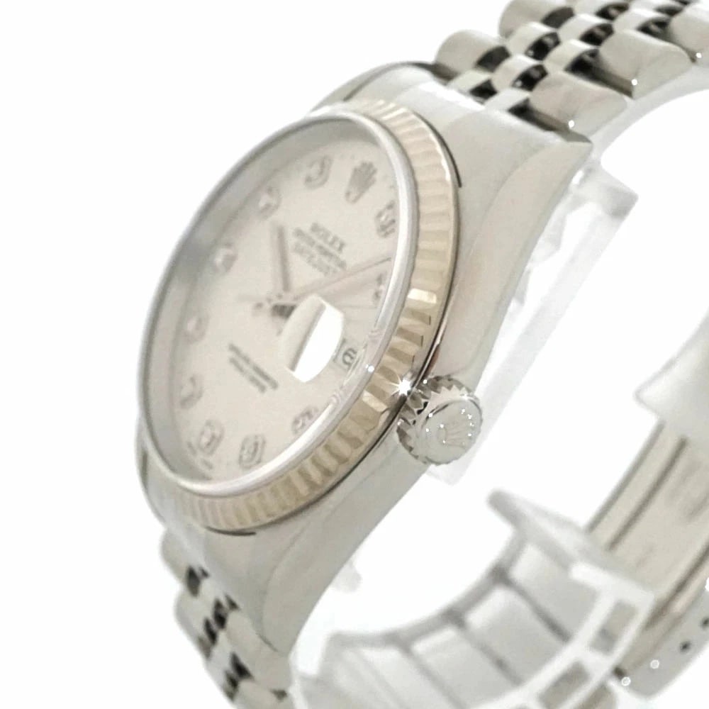 ROLEX DATEJUST SILVER WATCH - 2