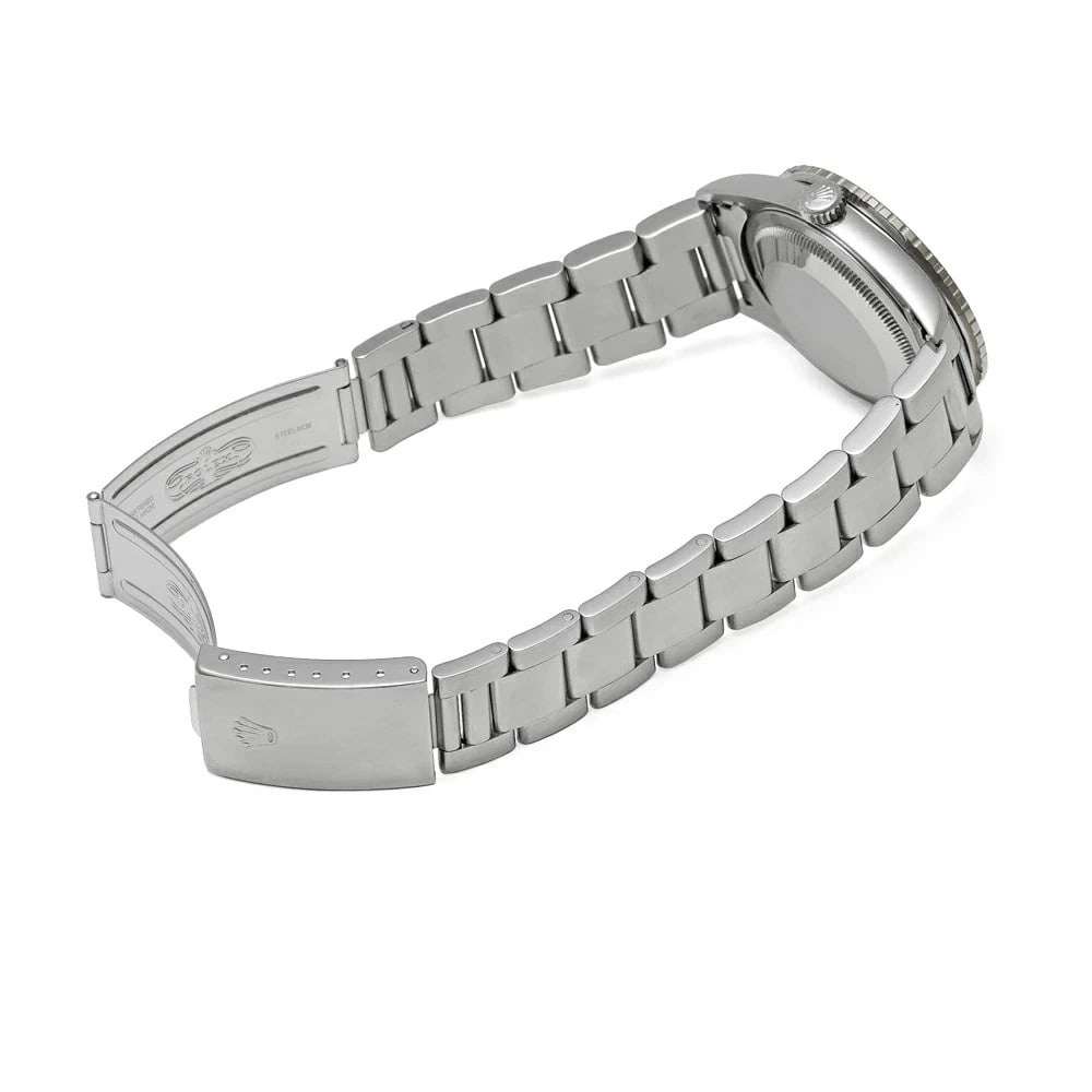 ROLEX DATEJUST BLACK WATCH - 3