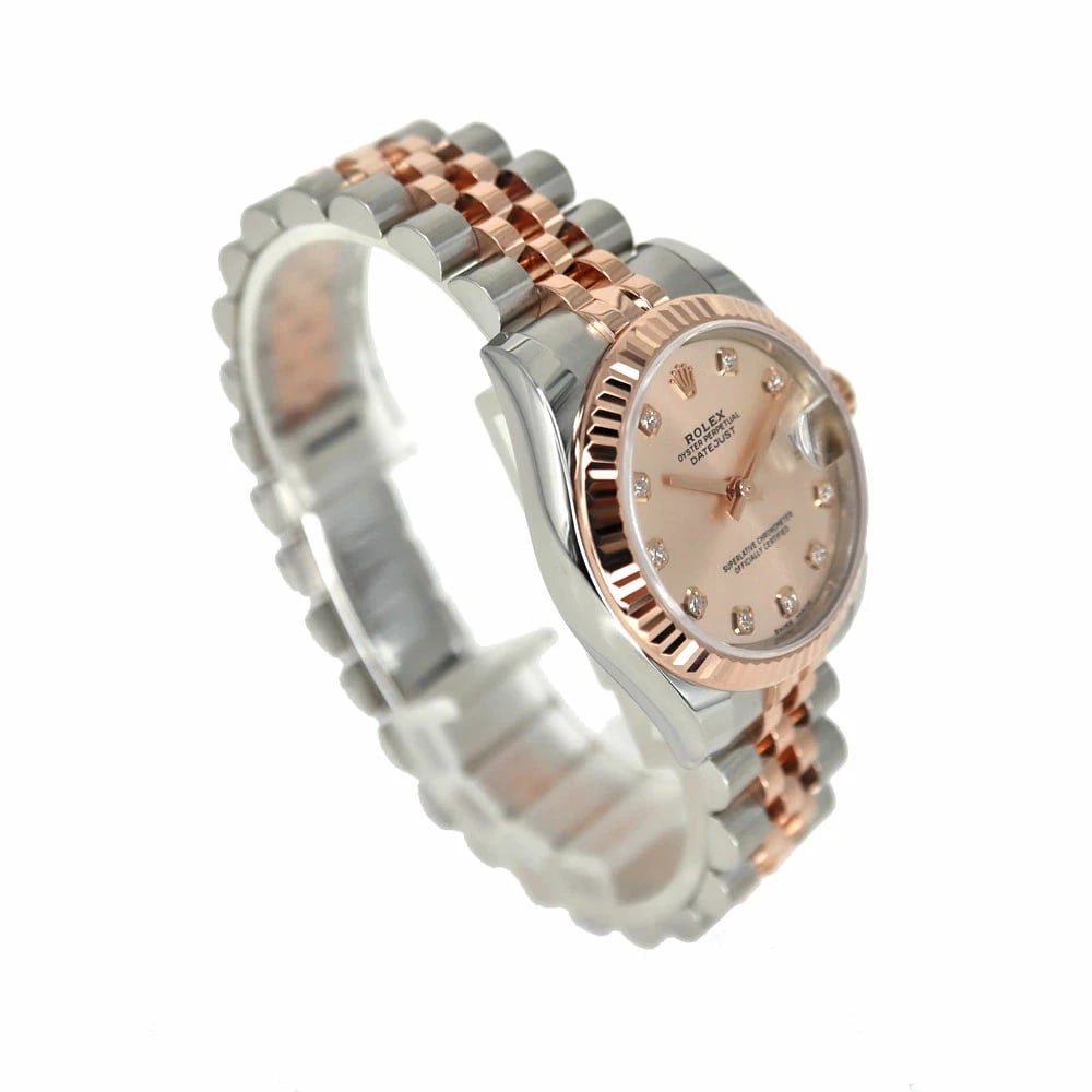 ROLEX DATEJUST PINK WATCH - 3