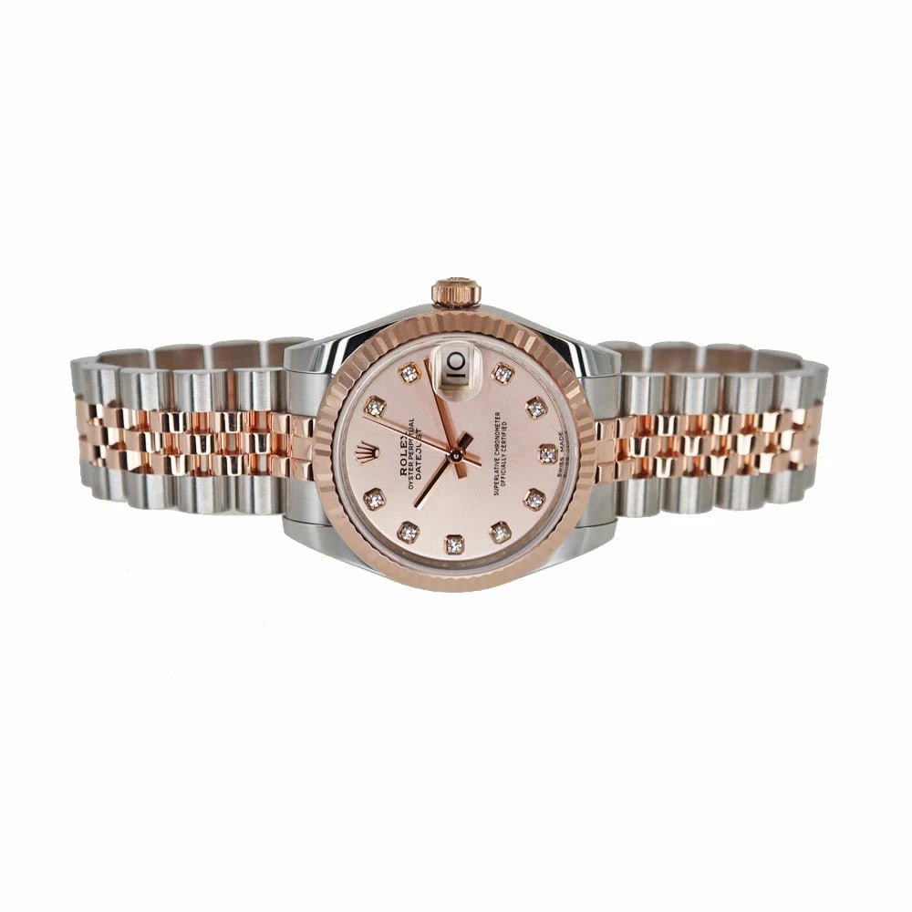 ROLEX DATEJUST PINK WATCH - 6