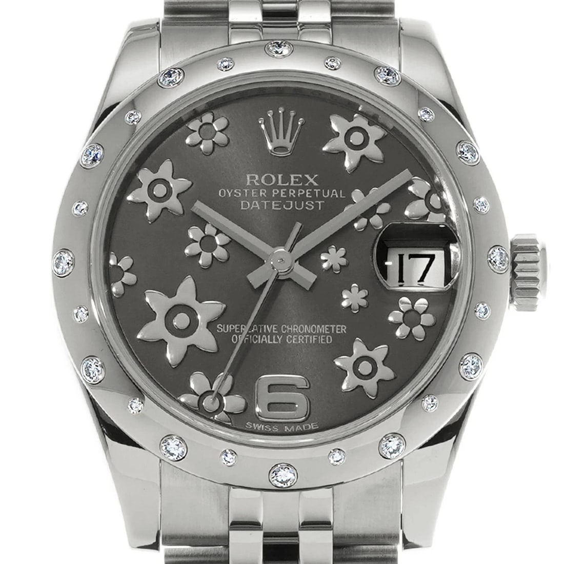 ROLEX DATEJUST GRAY WATCH - 4