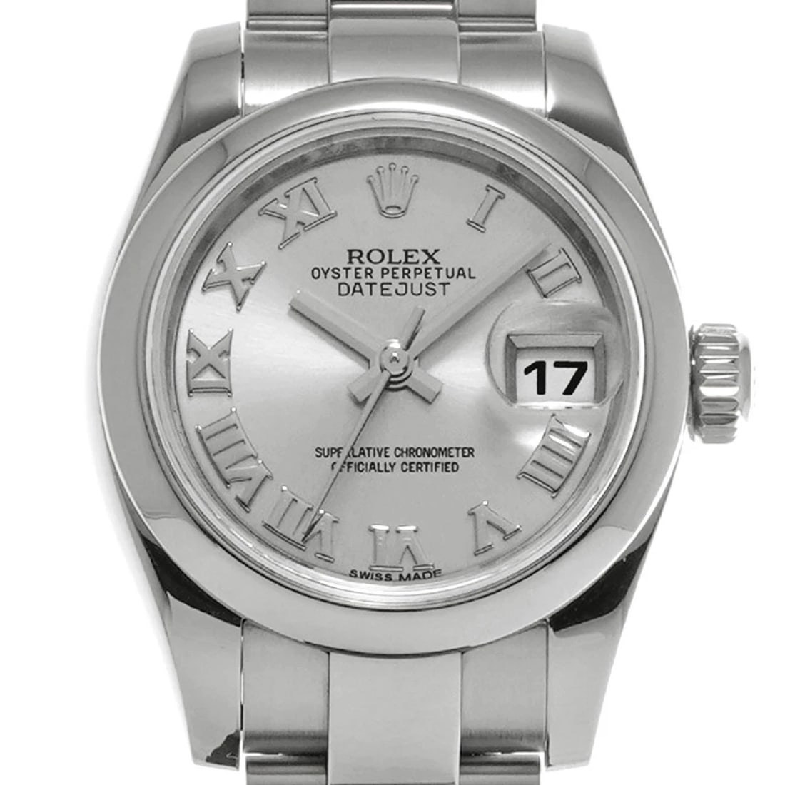 ROLEX DATEJUST SILVER WATCH - 4