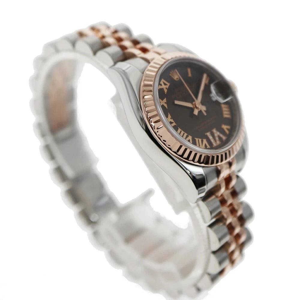 ROLEX DATEJUST BROWN WATCH - 3