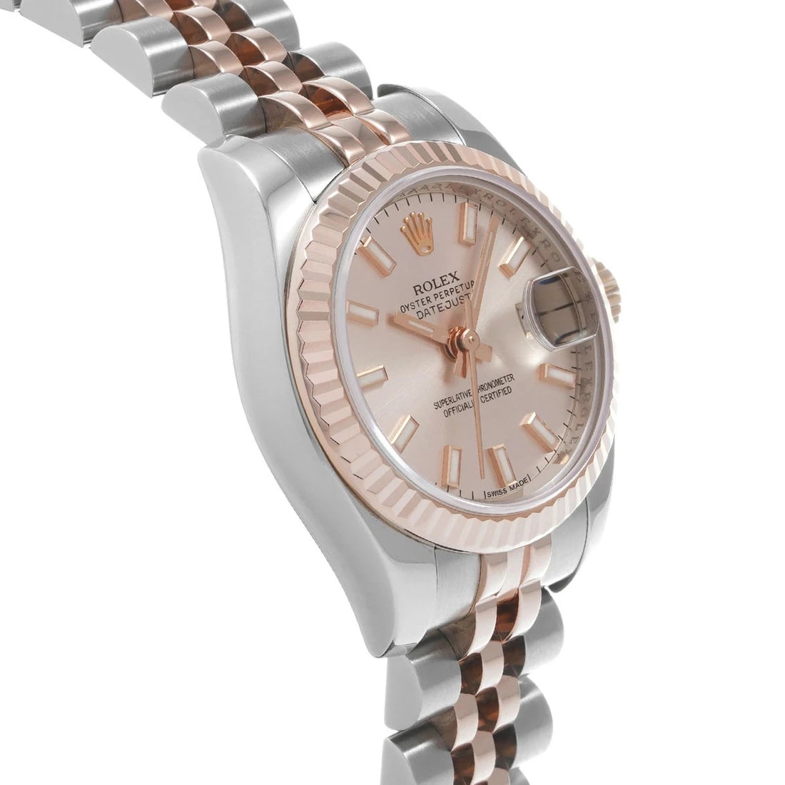 ROLEX DATEJUST PINK WATCH - 3