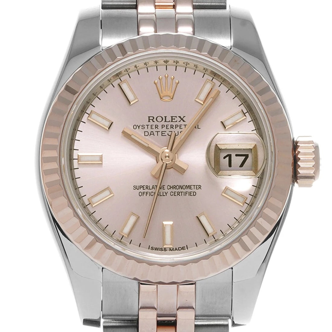 ROLEX DATEJUST PINK WATCH - 4