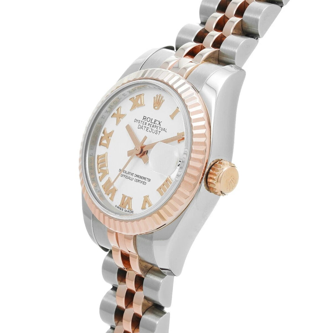 ROLEX DATEJUST WHITE WATCH - 2