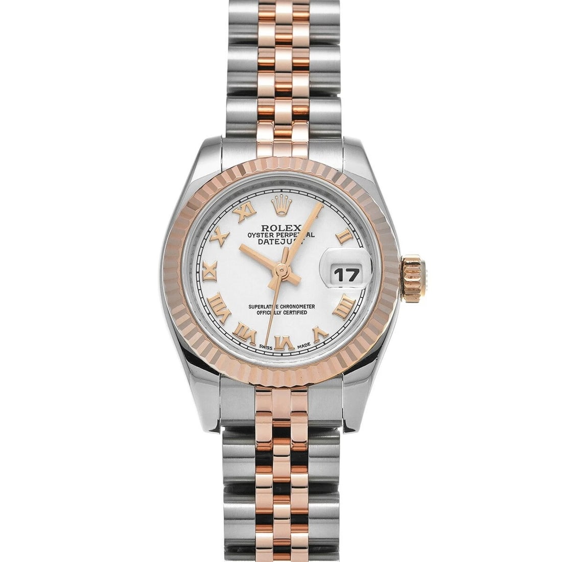 ROLEX DATEJUST WHITE WATCH: ROLEX Datejust White Watch Brand: ROLEX Type: Wristwatch Material: Band Material Stainless, Case Material Sapphire Crystal Color: Band Color White Size: Band Size 16cm, Case Size 26×26mm Accesso