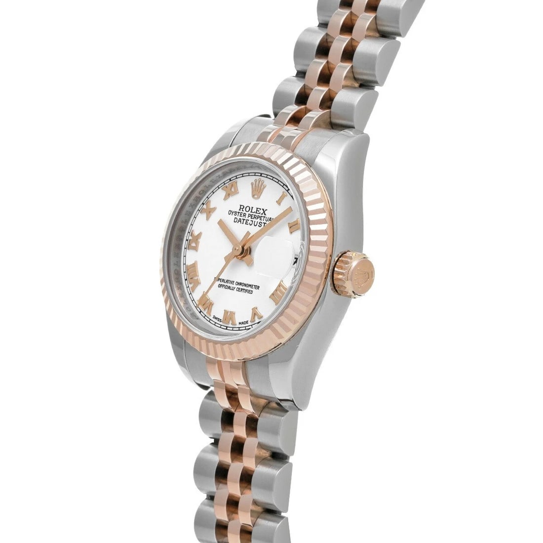 ROLEX DATEJUST WHITE WATCH - 2