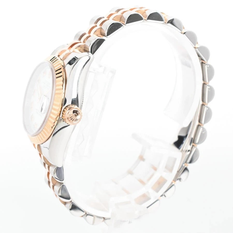 ROLEX DATEJUST WHITE WATCH - 2