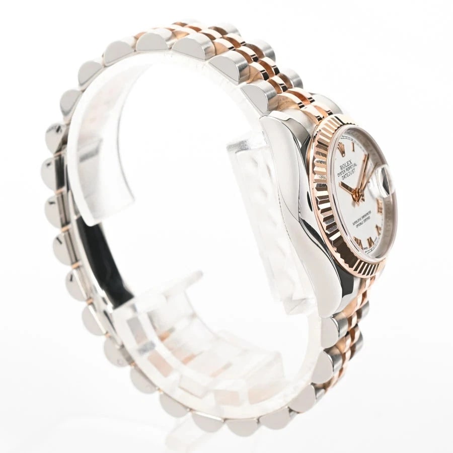 ROLEX DATEJUST WHITE WATCH - 3