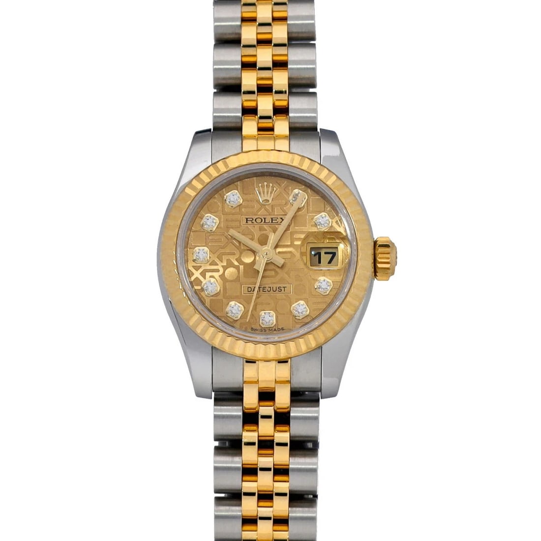 ROLEX DATEJUST WATCH: ROLEX Datejust Watch Brand: ROLEX Type: N/A Material: Band Material Stainless, Case Material Sapphire Crystal Color: Band Color N/A Size: Band Size none, Case Size 26×26mm Accessories: None