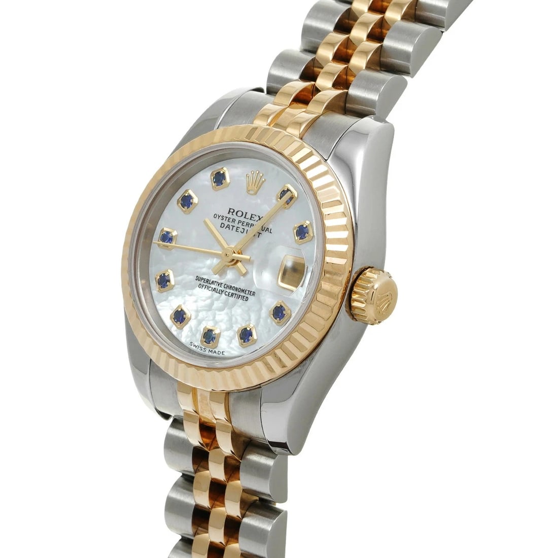 ROLEX DATEJUST WHITE WATCH - 2