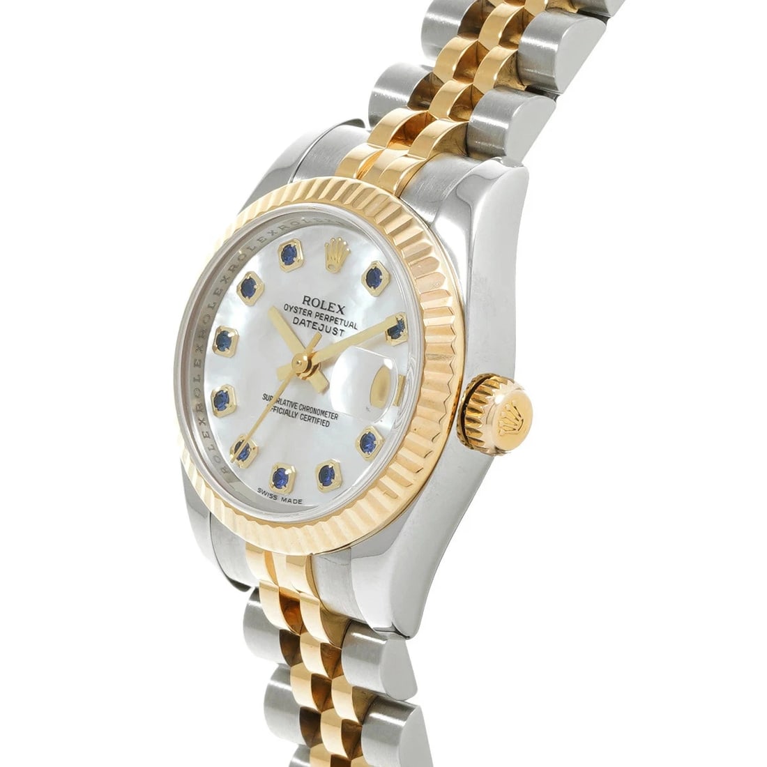 ROLEX DATEJUST WHITE WATCH - 2