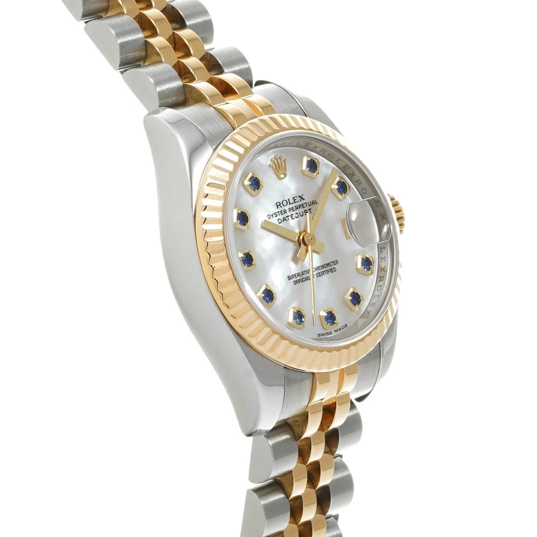 ROLEX DATEJUST WHITE WATCH - 3