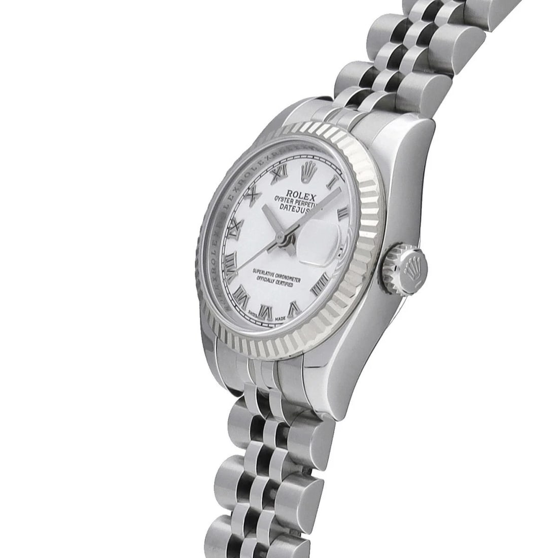 ROLEX DATEJUST WHITE WATCH - 2