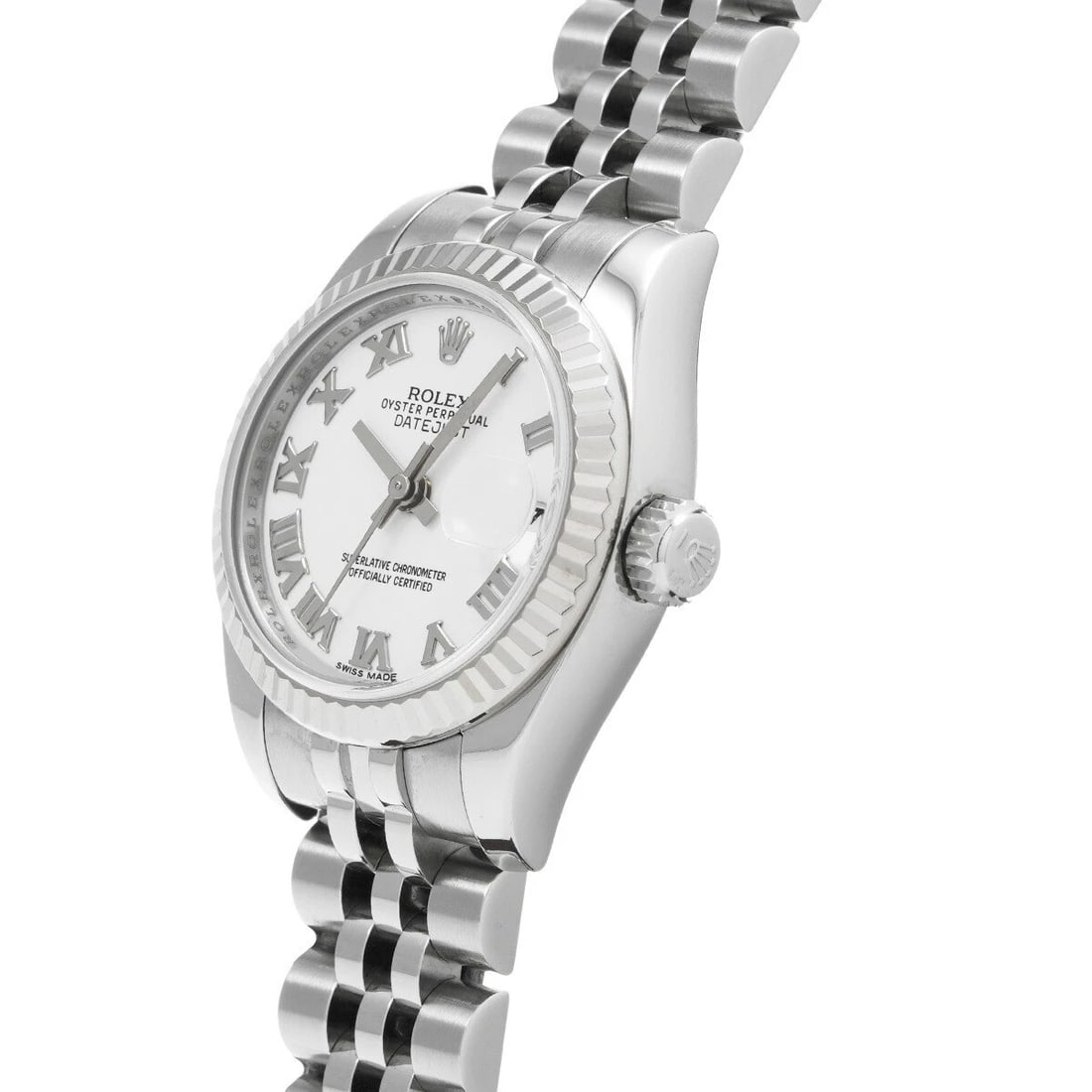 ROLEX DATEJUST WHITE WATCH - 2