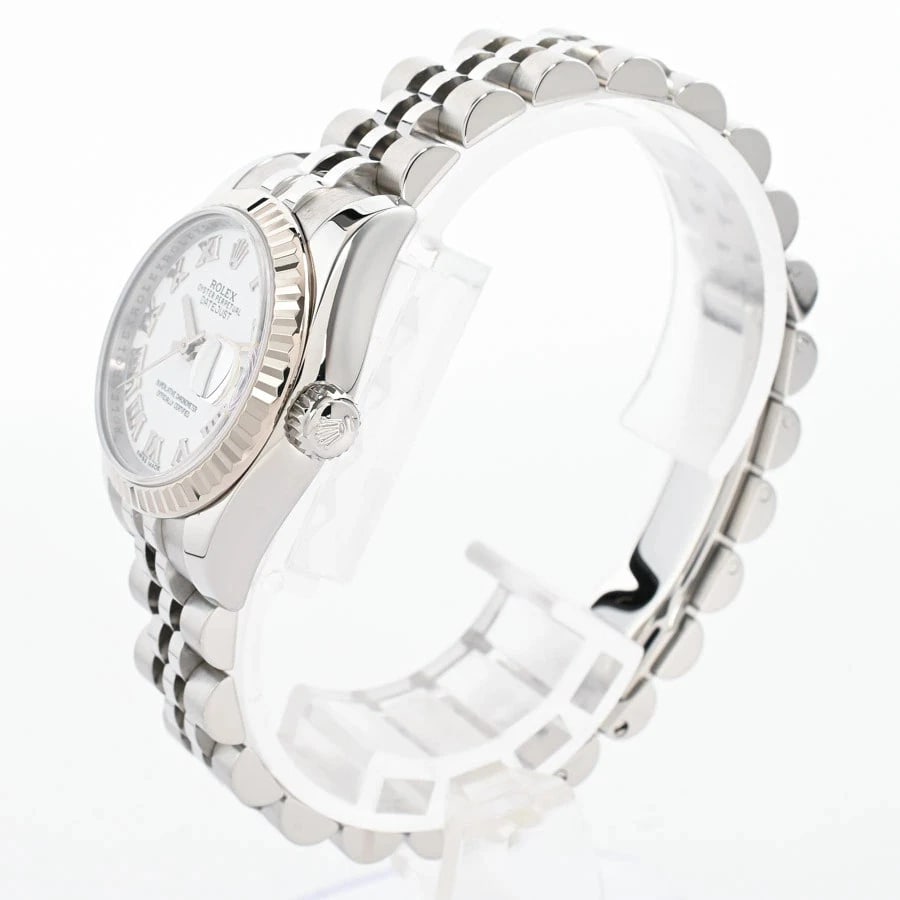 ROLEX DATEJUST WHITE WATCH - 2