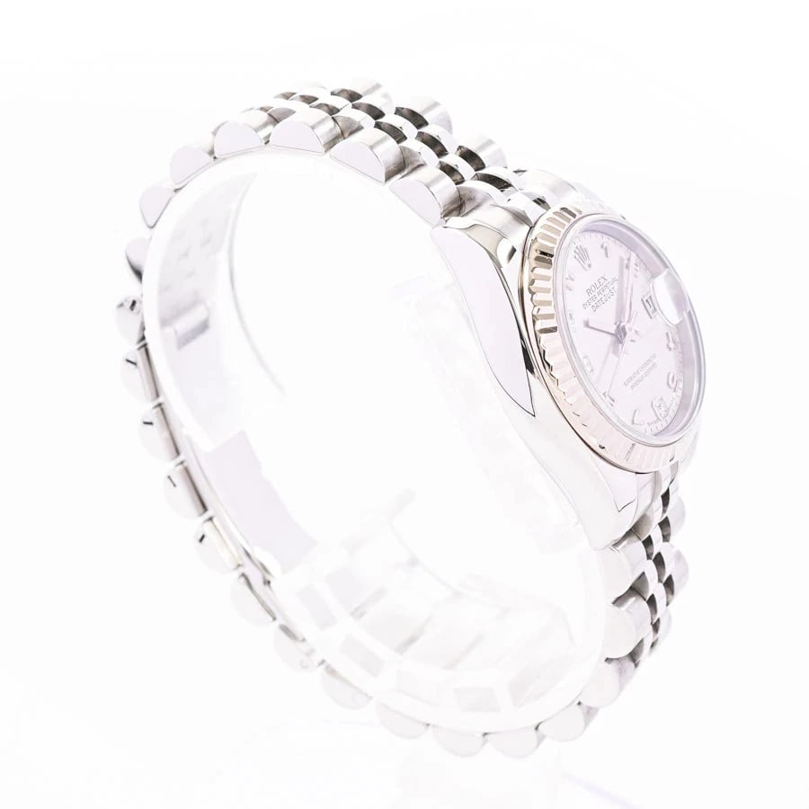 ROLEX DATEJUST SILVER WATCH - 3