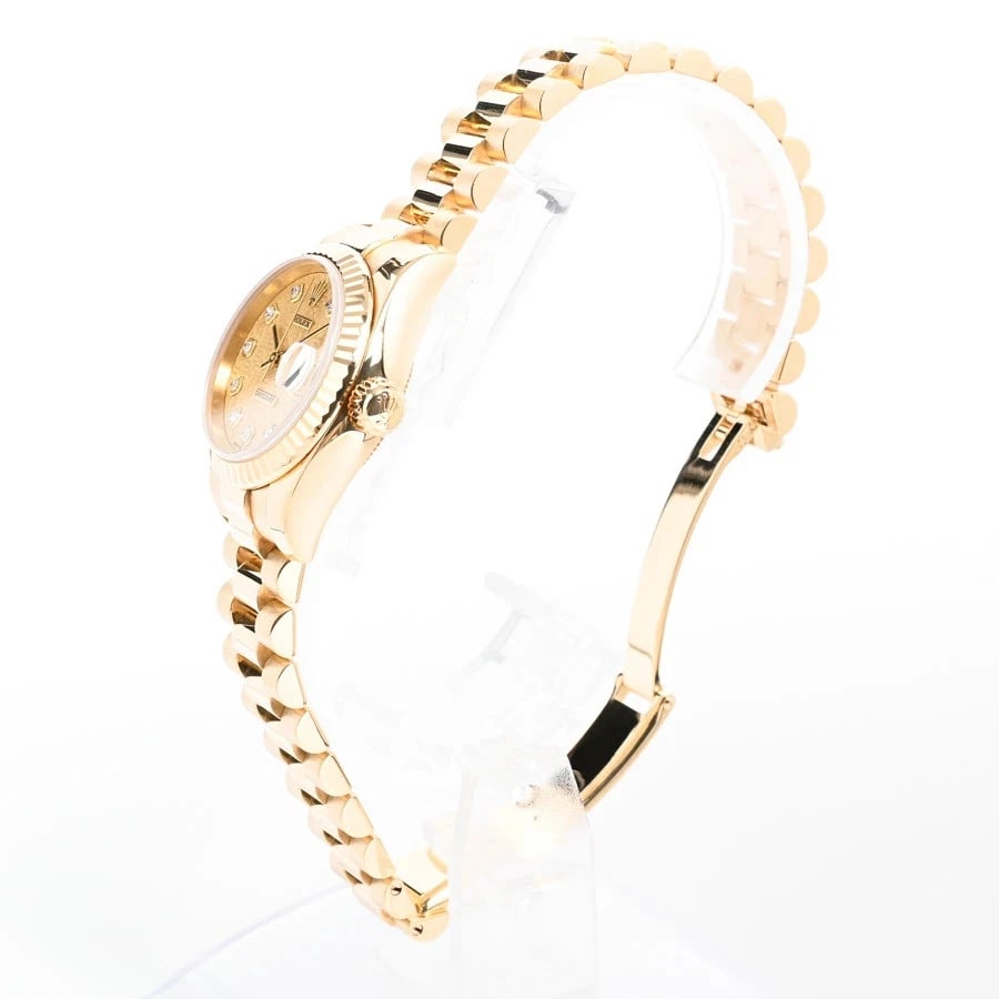 ROLEX DATEJUST YELLOW WATCH - 2