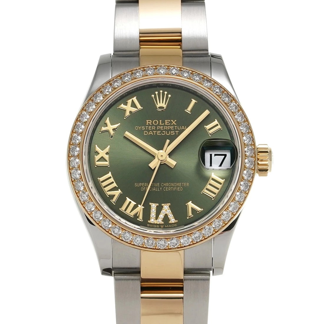 ROLEX DATEJUST GREEN WATCH: ROLEX Datejust Green Watch Brand: ROLEX Type: N/A Material: Band Material Stainless, Case Material Sapphire Crystal Color: Band Color Green Size: Band Size none, Case Size 31×31mm 