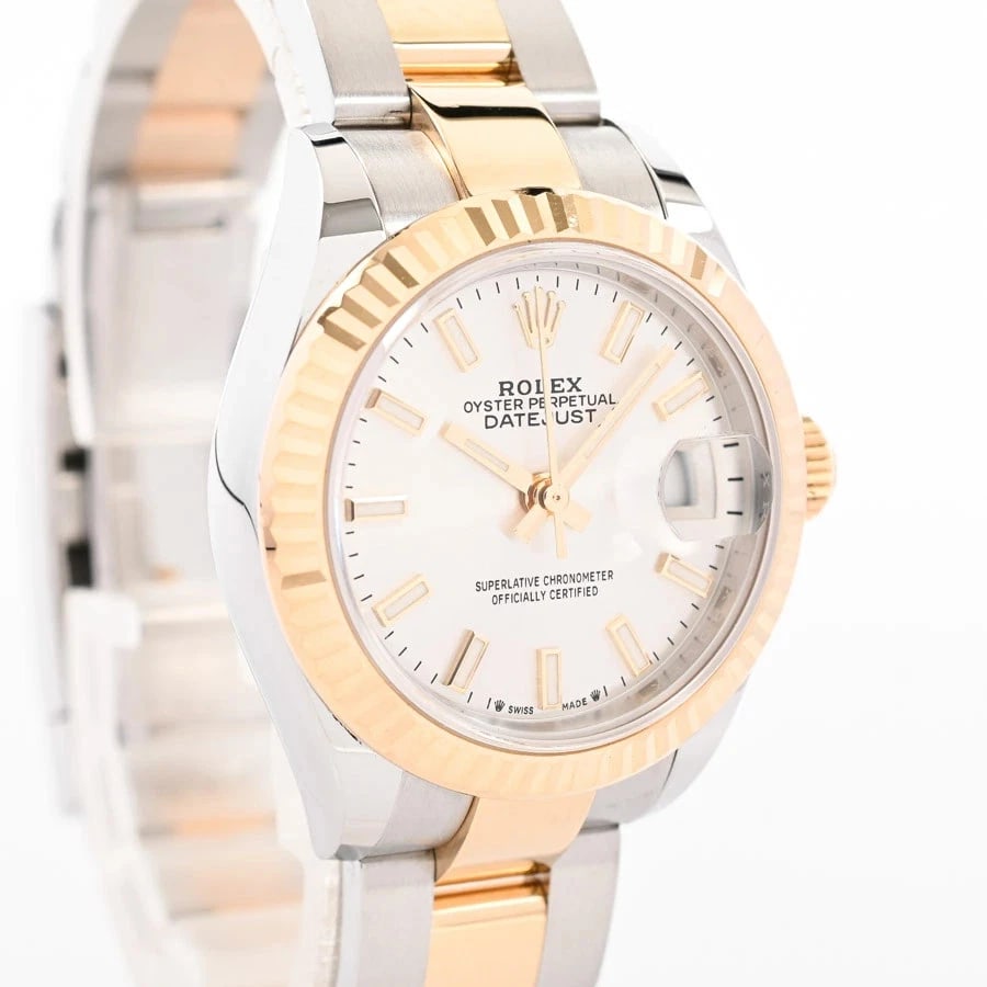 ROLEX DATEJUST SILVER WATCH - 4