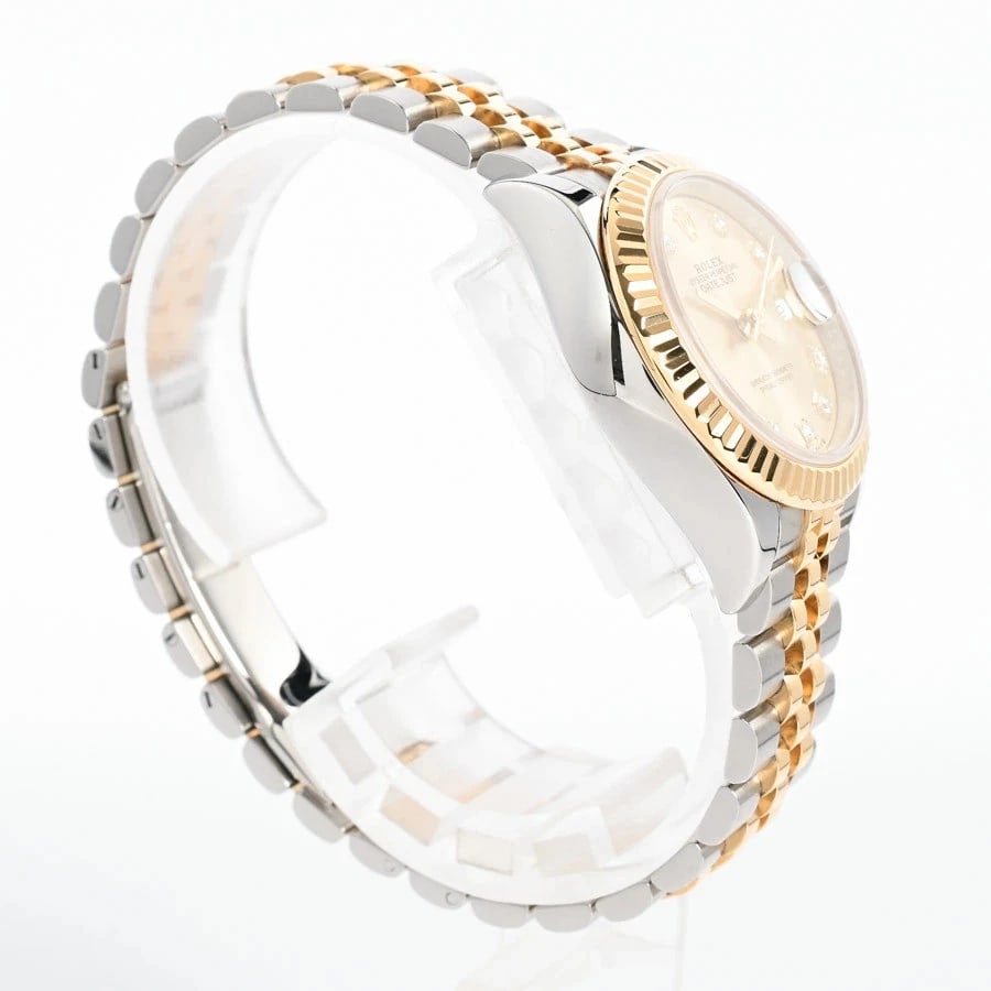 ROLEX DATEJUST YELLOW WATCH - 3