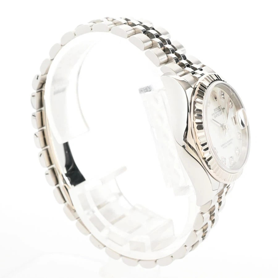 ROLEX DATEJUST WHITE WATCH - 3